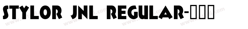 Stylor JNL Regular字体转换